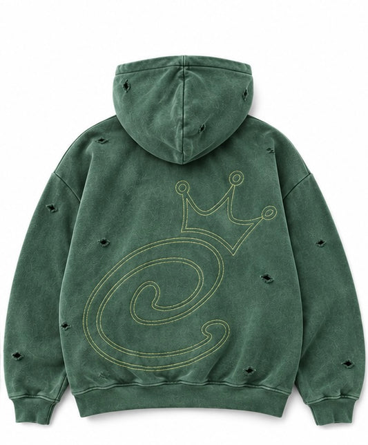 ZIP HOODIE "KIDS" - GREEN