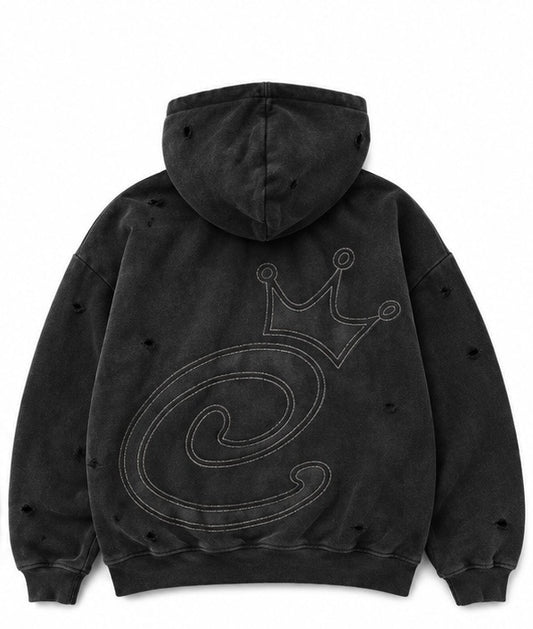 ZIP HOODIE "KIDS" BLACK